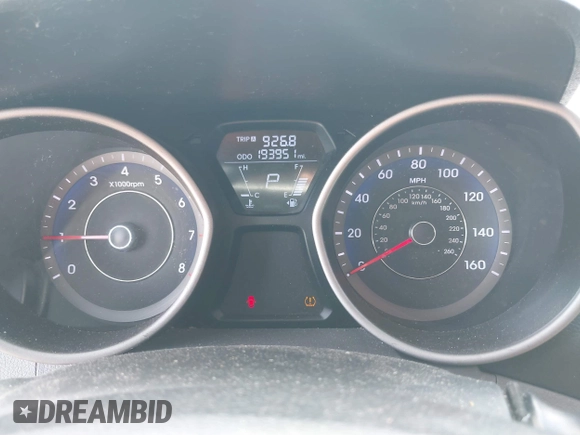 2013 Hyundai Elantra GLS with VIN KMHDH4AE4DU703817, listed as a IAAI auction lot 42377070 with 193,951 mi miles and . Bid and sale history available at DreamBid. Image 7.