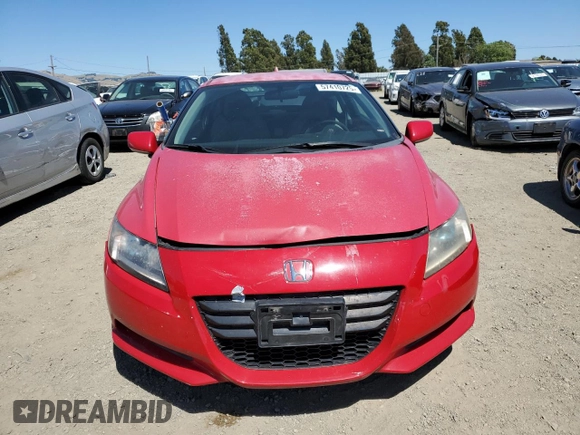 2011 Honda CR-Z with VIN JHMZF1D40BS010378, listed as a Copart auction lot 57410725 with 169,896 mi miles and Salvage title. Bid and sale history available at DreamBid. Image 5.