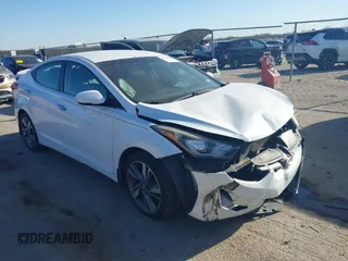 2015 Hyundai Elantra SE z VIN 5NPDH4AE9FH615055, wystawiony jako IAAI lot #41764627 z przebiegiem 143 708 mil mil oraz . Historia ofert i sprzedaży dostępna na DreamBid. Obrazek 1.