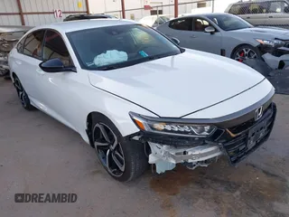 2019 Honda Accord Sedan Sport 1.5T with VIN 1HGCV1F33KA086621, listed as a IAAI auction lot 41612182 with 74,577 mi miles. Bid and sale history available at carsss.com. Image 1.