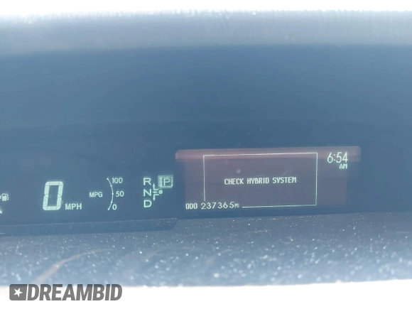 2011 Toyota Prius I with VIN JTDKN3DU6B1457157, listed as a IAAI auction lot 42175801 with 237,365 mi miles. Bid and sale history available at carsss.com. Image 7.