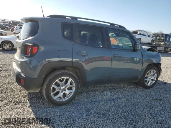 2018 Jeep Renegade Latitude z VIN ZACCJABB3JPJ59828, wystawiony jako Copart lot #42498775 z przebiegiem 92 448 mil mil oraz Szkoda całkowita • Salvage title. Historia ofert i sprzedaży dostępna na DreamBid. Obrazek 3.