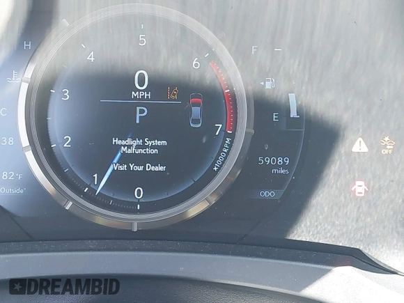 2020 Lexus IS 300 F Sport with VIN JTHGA1D22L5104377, listed as a IAAI auction lot 42488594 with 59,089 mi miles and . Bid and sale history available at DreamBid. Image 15.