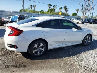 2019 Honda Civic Sedan LX with VIN 19XFC2F63KE011402, listed as a Copart auction lot 49279355 with 15,814 mi miles and Salvage Title. Bid and sale history available at carsss.com. Image 3.