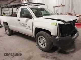 2016 Chevrolet Silverado 1500 Work Truck with VIN 1GCNCNEH1GZ189790, listed as a IAAI auction lot 41536340 with 143,000 mi miles. Bid and sale history available at carsss.com. Image 1.