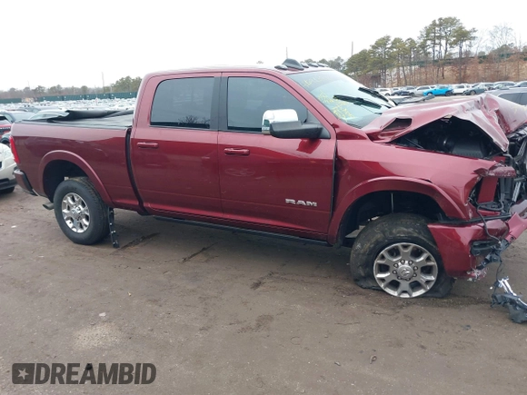 2021 Ram 2500 Laramie with VIN 3C6UR5FL3MG622834, listed as a IAAI auction lot 41691393 with 35,346 mi miles and . Bid and sale history available at DreamBid. Image 13.
