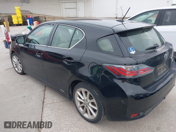 2012 Lexus CT CT 200h with VIN JTHKD5BHXC2108209, listed as a IAAI auction lot 42178089 with 202,460 mi miles and . Bid and sale history available at carsss.com. Image 3.