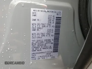 2023 Nissan Frontier Pro-4X with VIN 1N6ED1EK4PN672714, listed as a Copart auction lot 55557855 with 4,678 mi miles and Salvage title. Bid and sale history available at DreamBid. Image 12.