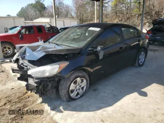 2016 Kia Forte LX with VIN KNAFK4A65G5541828, listed as a Copart auction lot 48726035 with 118,334 mi miles and Salvage Title. Bid and sale history available at carsss.com. Image 1.