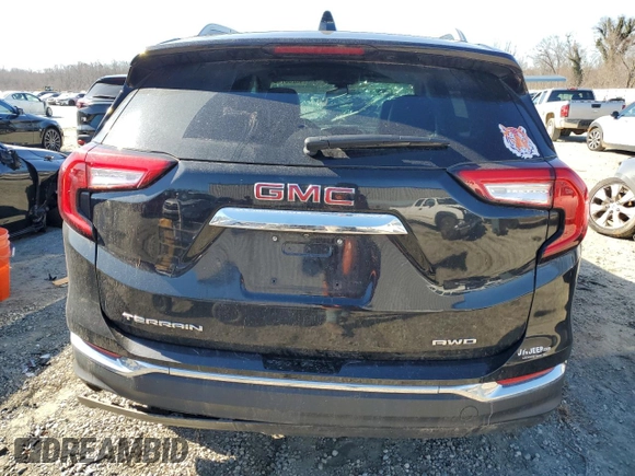2022 GMC Terrain SLT with VIN 3GKALVEV8NL184969, listed as a Copart auction lot 46260745 with 63,123 mi miles and Salvage Title. Bid and sale history available at carsss.com. Image 6.