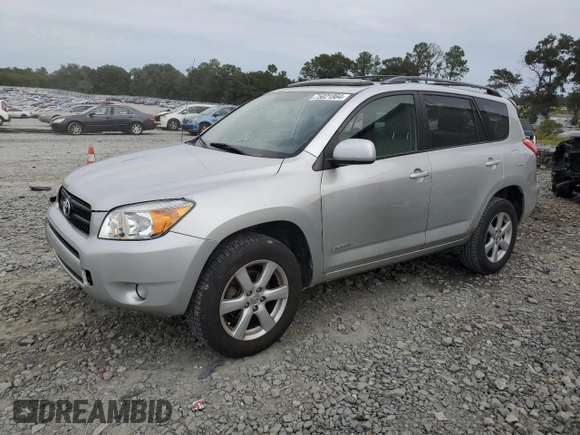 2007 Toyota RAV4 Limited with VIN JTMZK31V076008524, listed as a Copart auction lot 75021864 with 96,687 mi miles and Salvage Title. Bid and sale history available at carsss.com. Image 1.