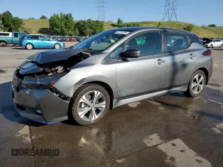 2019 Nissan LEAF SL Plus with VIN 1N4BZ1CP4KC319731, listed as a Copart auction lot 61224285 with 60,962 mi miles and Salvage title. Bid and sale history available at DreamBid. Image 1.
