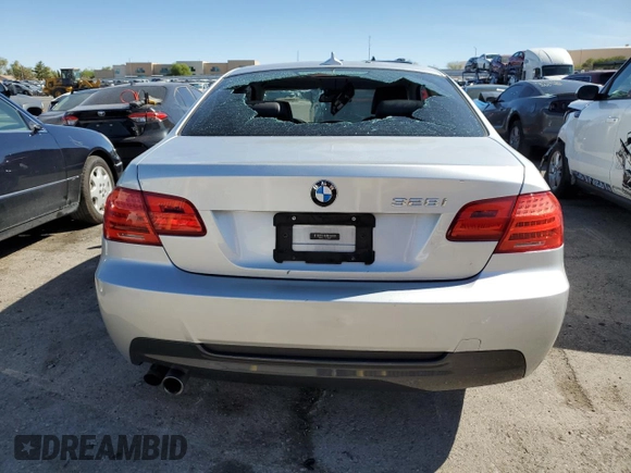2012 BMW 3 Series 328i with VIN WBAKE5C51CJ106614, listed as a Copart auction lot 68272274 with 86,462 mi miles and Salvage Title. Bid and sale history available at carsss.com. Image 6.