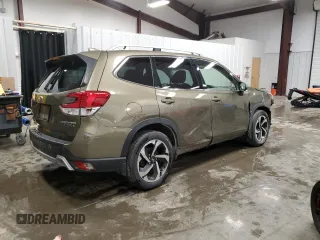 2023 Subaru Forester Touring with VIN JF2SKARC8PH481151, listed as a Copart auction lot 48749905 with 28,350 mi miles and Salvage title. Bid and sale history available at DreamBid. Image 3.