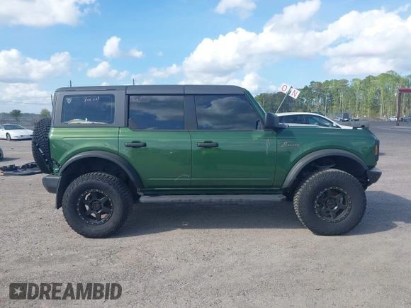 2023 Ford Bronco with VIN 1FMEE5DP5PLB15371, listed as a IAAI auction lot 41911126 with 32,091 mi miles. Bid and sale history available at carsss.com. Image 13.