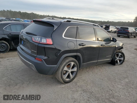 2020 Jeep Cherokee Limited with VIN 1C4PJLDB9LD535298, listed as a Copart auction lot 84803484 with 94,385 mi miles and Salvage Title. Bid and sale history available at carsss.com. Image 3.