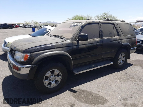 1998 Toyota 4Runner SR5 z VIN JT3GN86R6W0071589, wystawiony jako Copart lot #58624665 z przebiegiem 260 156 mil mil oraz Czysty tytuł • Clean title. Historia ofert i sprzedaży dostępna na DreamBid. Obrazek 1.