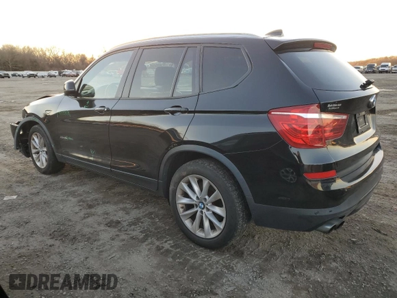2017 BMW X3 xDrive28i with VIN 5UXWX9C58H0T04799, listed as a Copart auction lot 86836454 with 125,992 mi miles and Salvage Title. Bid and sale history available at DreamBid. Image 2.