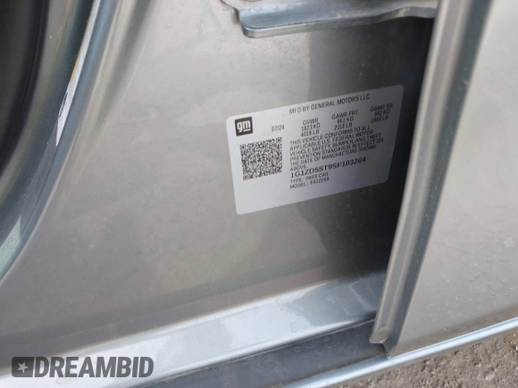 2025 Chevrolet Malibu LT with VIN 1G1ZD5ST9SF103264, listed as a IAAI auction lot 41919960 with 10,159 mi miles and . Bid and sale history available at DreamBid. Image 9.