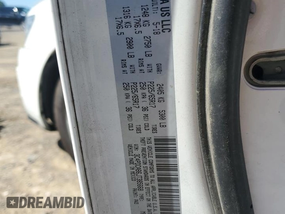 2018 Dodge Journey SE with VIN 3C4PDCAB6JT385668, listed as a Copart auction lot 53448745 with 106,446 mi miles and Salvage Title. Bid and sale history available at DreamBid. Image 13.