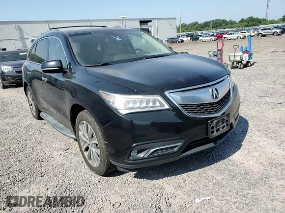 2014 Acura MDX Technology with VIN 5FRYD4H42EB031859, listed as a Copart auction lot 62198125 with 154,400 mi miles and Salvage title. Bid and sale history available at DreamBid. Image 14.