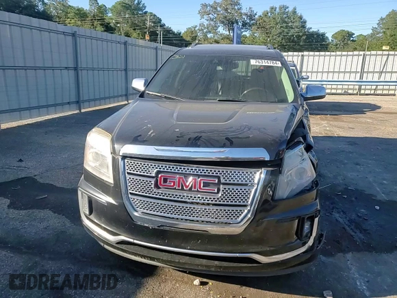 2016 GMC Terrain Denali with VIN 2GKALREKXG6282633, listed as a Copart auction lot 76314784 with 157,250 mi miles and Salvage title. Bid and sale history available at DreamBid. Image 12.