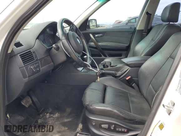 2007 BMW X3 3.0si with VIN WBXPC93467WF26770, listed as a Copart auction lot 54630845 with 159,760 mi miles and Salvage Title. Bid and sale history available at DreamBid. Image 7.
