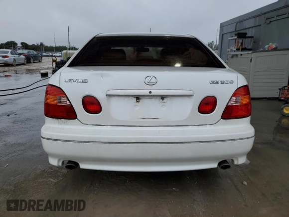 2000 Lexus GS 300 with VIN JT8BD68S0Y0110241, listed as a Copart auction lot 41993575 with 37,197 mi miles and Salvage Title. Bid and sale history available at DreamBid. Image 6.