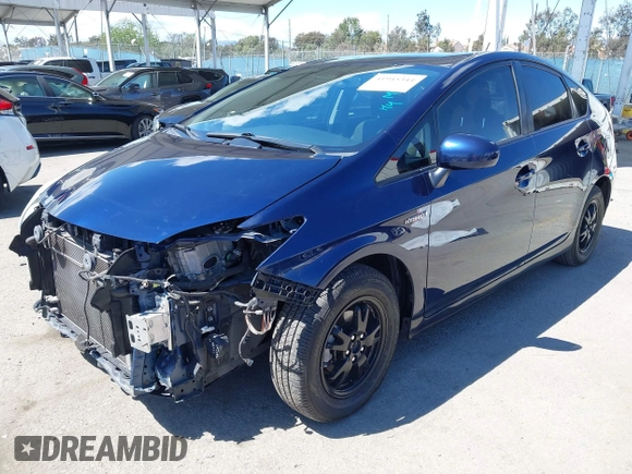 2013 Toyota Prius One with VIN JTDKN3DU5D1702341, listed as a IAAI auction lot 41945344 with 94,632 mi miles. Bid and sale history available at carsss.com. Image 2.