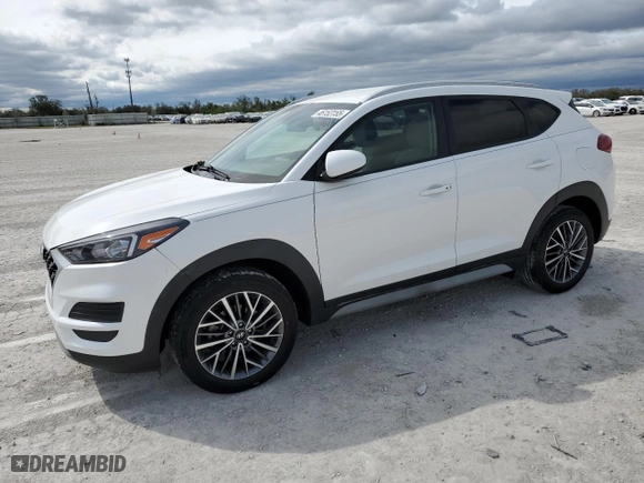 2019 Hyundai Tucson SEL with VIN KM8J33AL9KU055317, listed as a Copart auction lot 46153155 with 16,529 mi miles and Salvage Title. Bid and sale history available at carsss.com. Image 1.