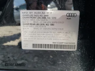 2017 Audi Q5 Premium z VIN WA1C2AFP1HA096965, wystawiony jako Copart lot #65059525 z przebiegiem 96 618 mil mil oraz Czysty tytuł • Clean title. Historia ofert i sprzedaży dostępna na DreamBid. Obrazek 12.