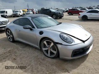 2024 Porsche 911 Carrera with VIN WP0AA2A96RS207083, listed as a Copart auction lot 81538594 with 5,237 mi miles and Salvage Title. Bid and sale history available at carsss.com. Image 4.