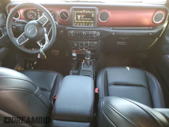 2023 Jeep Wrangler Rubicon z VIN 1C4HJXFN2PW617435, wystawiony jako Copart lot #75409114 z przebiegiem 12 185 mil mil oraz Szkoda całkowita • Salvage title. Historia ofert i sprzedaży dostępna na DreamBid. Obrazek 8.
