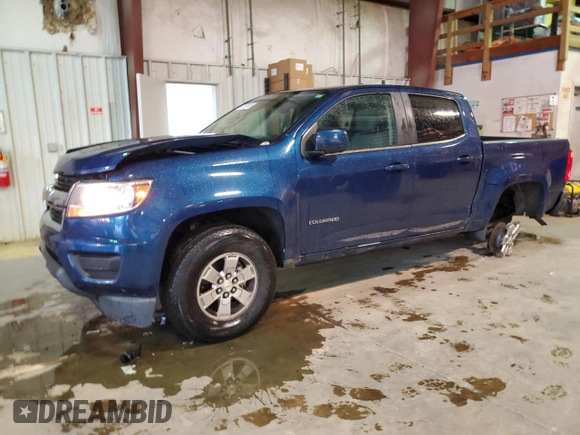 2019 Chevrolet Colorado 2WD Work Truck with VIN 1GCGSBEN3K1325148, listed as a Copart auction lot 43579885 with 96,706 mi miles and Salvage Title. Bid and sale history available at carsss.com. Image 1.