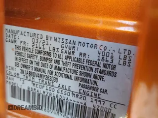 2021 Nissan Sentra SR with VIN 3N1AB8DV4MY263030, listed as a Copart auction lot 47051004 with 36,859 mi miles and Non Repairable. Bid and sale history available at carsss.com. Image 13.