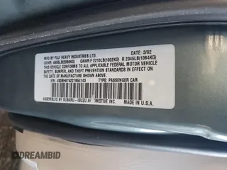 2002 Subaru Legacy Outback z VIN 4S3BH675227654143, wystawiony jako Copart lot #82047034 z przebiegiem 137 783 mil mil oraz Czysty tytuł • Clean title. Historia ofert i sprzedaży dostępna na DreamBid. Obrazek 12.