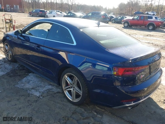 2018 Audi S5 Coupe Prestige with VIN WAUR4AF52JA055241, listed as a IAAI auction lot 41377422 with NaN miles. Bid and sale history available at carsss.com. Image 3.