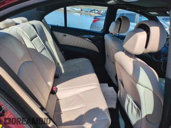 2007 Mercedes-Benz E 350 with VIN WDBUF87X87B139243, listed as a Copart auction lot 48428485 with 65,552 mi miles and Salvage Title. Bid and sale history available at DreamBid. Image 10.