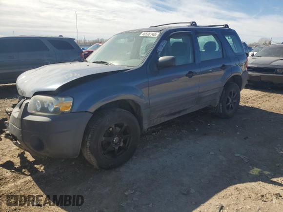 2005 Ford Escape XLS Value with VIN 1FMYU02ZX5KB32127, listed as a Copart auction lot 46595145 with 144,182 mi miles and Salvage Title. Bid and sale history available at carsss.com. Image 1.