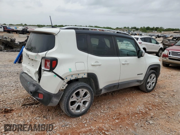 2018 Jeep Renegade Limited z VIN ZACCJBDB3JPH58380, wystawiony jako Copart lot #53603565 z przebiegiem 39 409 mil mil oraz Szkoda całkowita • Salvage title. Historia ofert i sprzedaży dostępna na DreamBid. Obrazek 3.