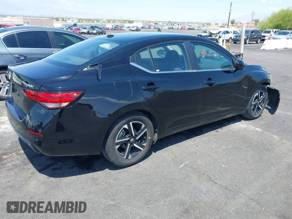 2024 Nissan Sentra SV with VIN 3N1AB8CV1RY252205, listed as a IAAI auction lot 42402273 with 23,328 mi miles and . Bid and sale history available at DreamBid. Image 4.