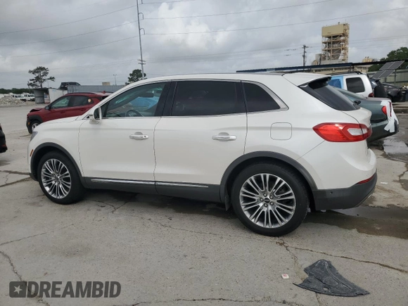 2016 Lincoln MKX Reserve with VIN 2LMTJ6LR9GBL24662, listed as a Copart auction lot 54235015 with 159,581 mi miles and Salvage Title. Bid and sale history available at DreamBid. Image 2.
