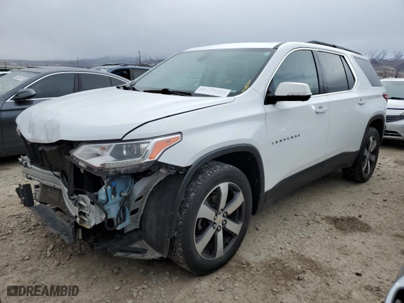2020 Chevrolet Traverse LT Leather with VIN 1GNEVHKW2LJ245489, listed as a Copart auction lot 48779355 with 87,557 mi miles and Salvage Title. Bid and sale history available at carsss.com. Image 1.