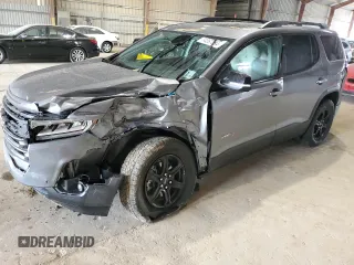 2022 GMC Acadia AT4 with VIN 1GKKNLLS1NZ142230, listed as a Copart auction lot 74267884 with 28,099 mi miles and Salvage title. Bid and sale history available at DreamBid. Image 1.