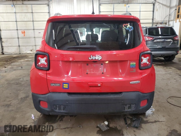 2018 Jeep Renegade Altitude with VIN ZACCJABB3JPH80621, listed as a Copart auction lot 51291855 with 105,399 mi miles and Salvage Title. Bid and sale history available at DreamBid. Image 6.