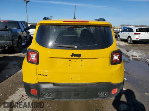 2018 Jeep Renegade Sport with VIN ZACCJBAB5JPH67893, listed as a Copart auction lot 42351905 with 44,358 mi miles and Salvage Title. Bid and sale history available at DreamBid. Image 6.
