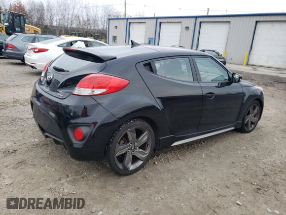 2015 Hyundai Veloster Turbo with VIN KMHTC6AE3FU232834, listed as a Copart auction lot 76071403 with 173,259 mi miles. Bid and sale history available at carsss.com. Image 3.