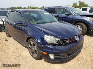 2010 Volkswagen GTI with VIN WVWHV7AJ4AW376431, listed as a Copart auction lot 69883014 with 185,644 mi miles and Salvage Title. Bid and sale history available at carsss.com. Image 1.