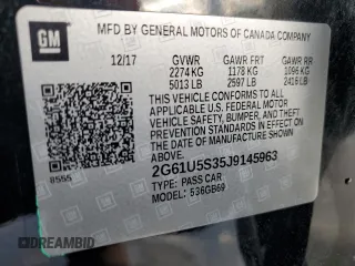 2018 Cadillac XTS Livery z VIN 2G61U5S35J9145963, wystawiony jako Copart lot #86895164 z przebiegiem 45 697 mil mil oraz Szkoda całkowita • Salvage title. Historia ofert i sprzedaży dostępna na DreamBid. Obrazek 12.