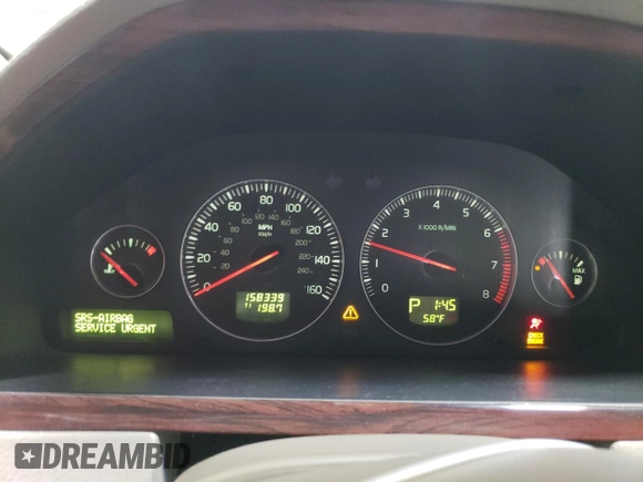 2006 Volvo XC90 2.5L Turbo with VIN YV4CY592061290473, listed as a Copart auction lot 85811134 with 158,339 mi miles and Salvage Title. Bid and sale history available at carsss.com. Image 9.